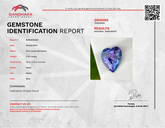 3.05 Carats Heart Cut Tanzanite Stone